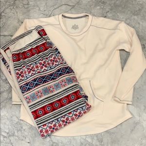 Cuddl duds pajamas fleece MEDIUM